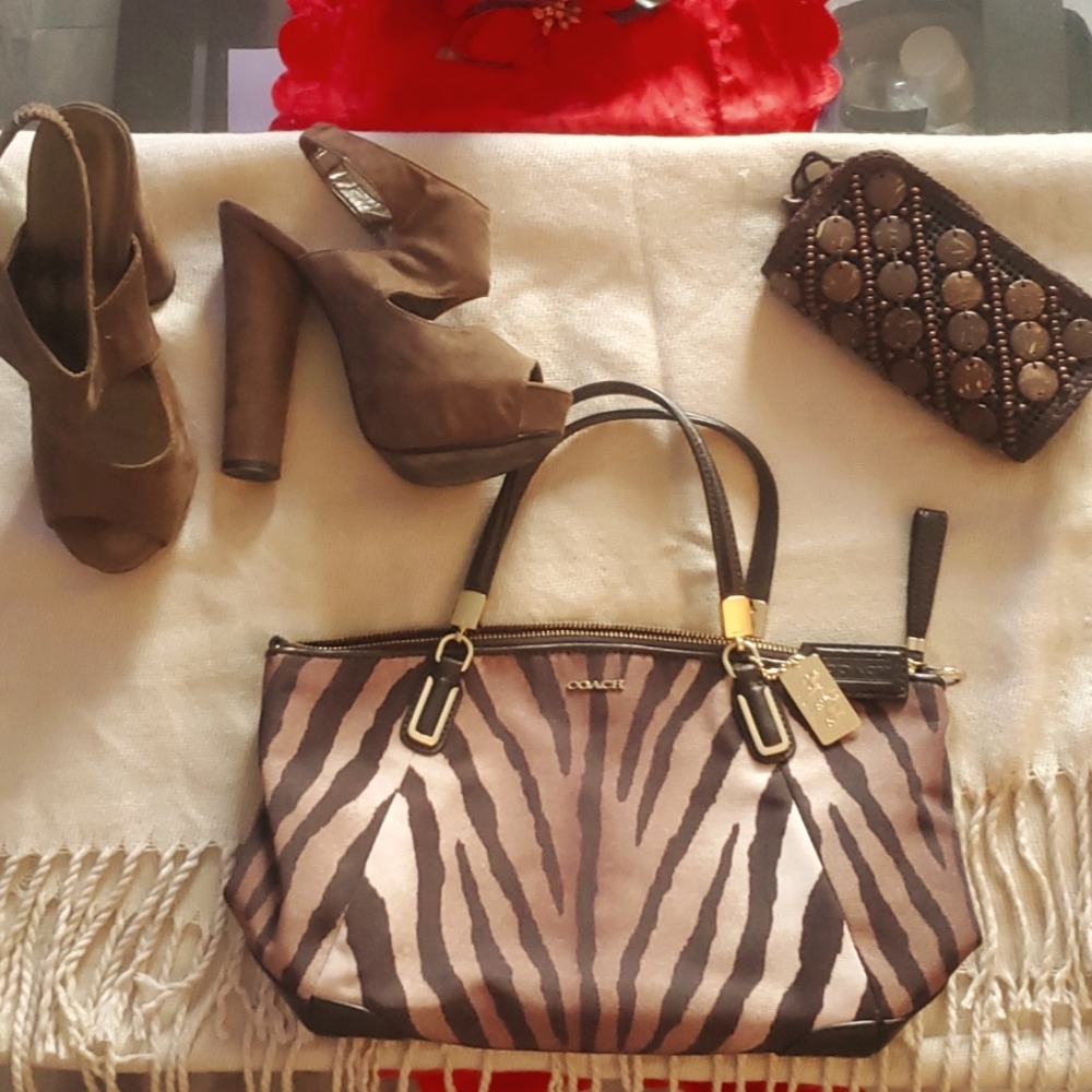 Coach purses, Aldo sandals size 7 1/2